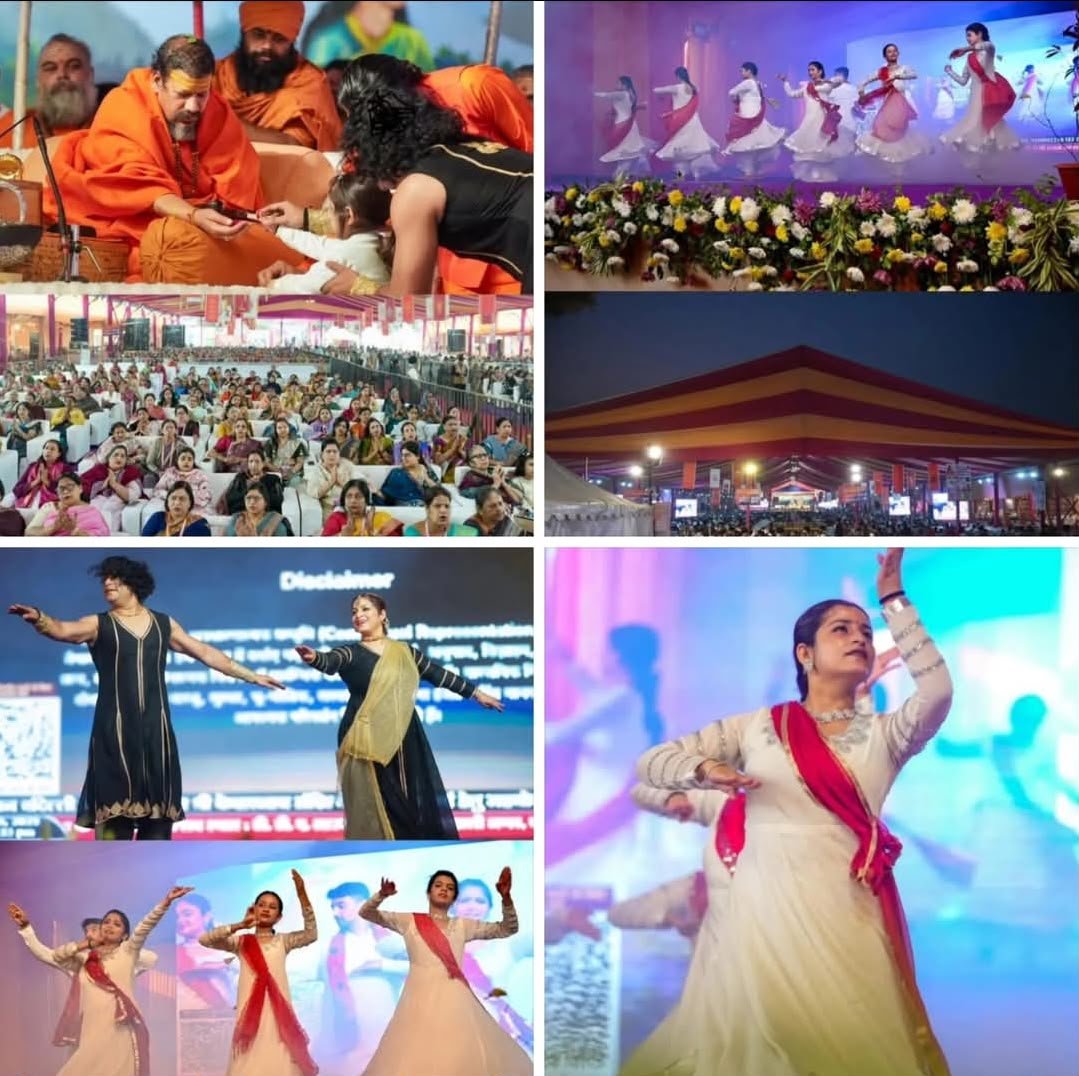 Kathak and Bollywood fusion performances by Yoga24Fitness students